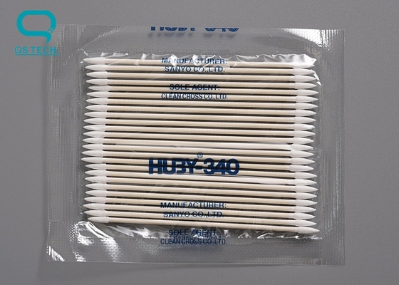 Clean Room Dust Free Cotton Paper Stick Swabs Biodegradable Environmental