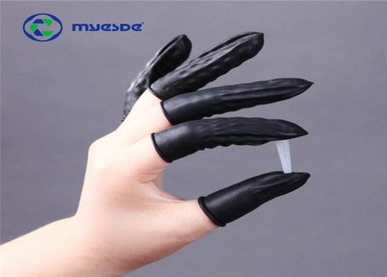 Dust Free Natural Rubber Finger Cots For Electronic Industry Clean Room