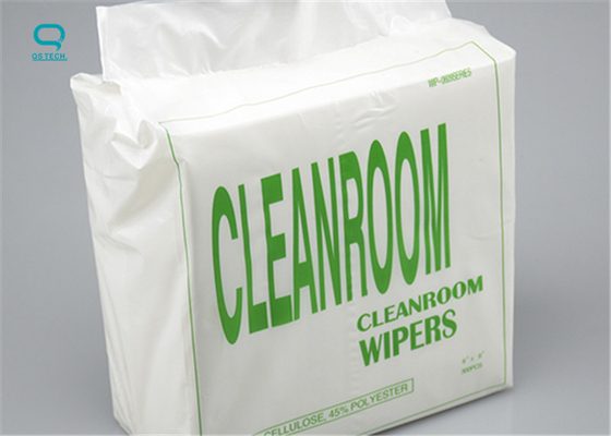 0609 White Clean Room Wipes 55% Cellulose & 45% Polyester 3000pcs/ctn