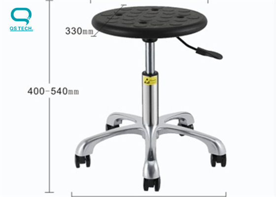 Ergonomic Esd Chairs Safe Lab Chairs With Wheels Use For Cleanroom PU Material