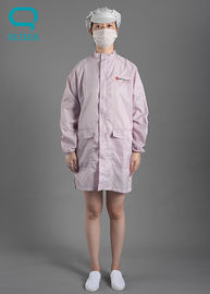 Conductive Fabric Anti Static Coverall , Static Resistant Clothing With Hood