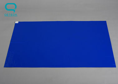 Blue PE Film Sticky Floor Mats , Anti Static Sticky Mat 99.9 Dedusting Effect
