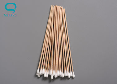 Thermally Bonded Foam Head Cotton Cleaning Swabs High Solvent Capacity