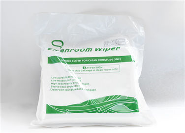 White Color Clean Room Cleaning Lint Free Wipes For Semiconductor Industry