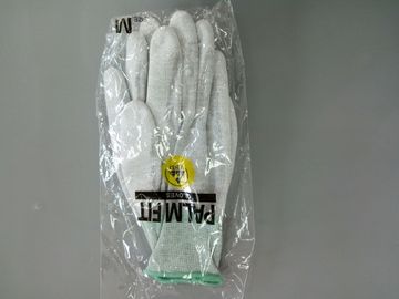ESD PU Palm Coated Cleanroom Gloves Anti Static Electronic Antiskid Longlife