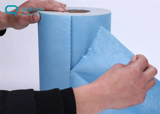 Easy Tearing Absorbent 25×37cm Shrink Wrapped Wiper Rolls