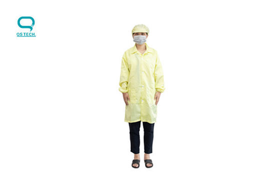 ESD 100D Cleanroom Smock Gown Polyester Workwear Uniform