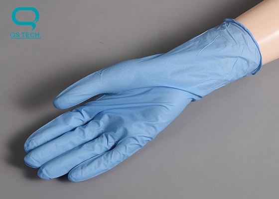 9" Good Conductivity Non Toxic No Allergic Nitrile Gloves For Factory Protection