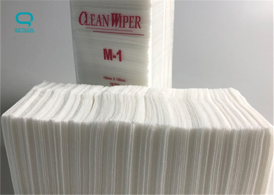 Sterile Cleanroom Microfiber Wipes Binder Free High Absorbency