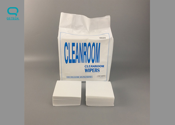 100% Polyester Cleanroom Wipers Knitted Particle Free For Industrial Use