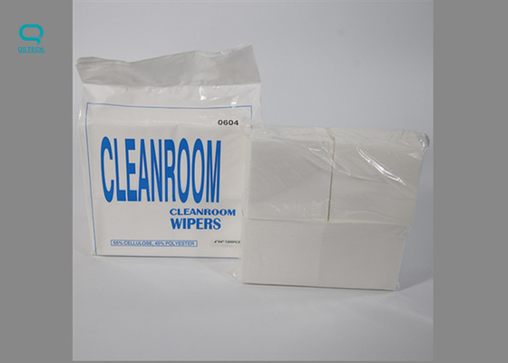 Laser/Ultrasonic Cut 100% Polyester Clean Room Wipes with Low Lint