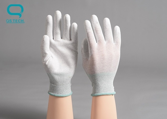 Clean Room Anti Static Gloves For Electrostatic Discharge ESD PU Palm Glove