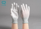Clean Room Dotted Fit Knitted Cuff Palm Coating PU Nylon ESD Gloves Anti Static