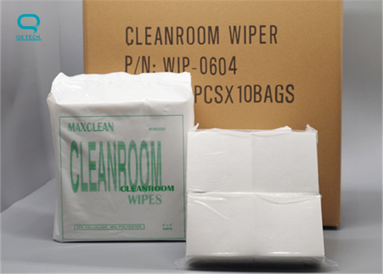 Dry Polyester Knit Non Sterile Clean Room Wipes For Industrial Wiping