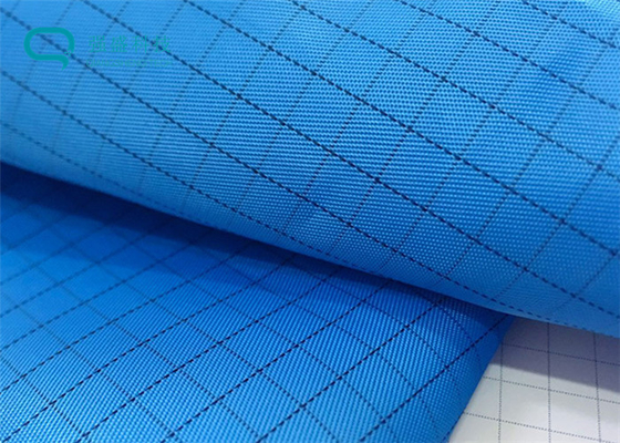 5mm Stripe / Grid Cleanroom Anti Static ESD Polyester Fabric Lint Free