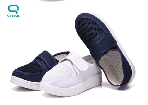 Cleanroom ESD Safety Shoes With PU Sole And Canvas Upper Cover