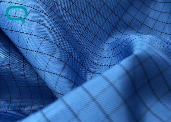 5mm Grid  Conductive Polyester Anti Static Fabric Weaving