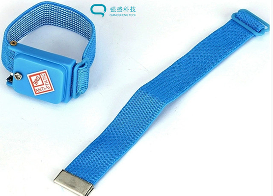 Blue Anti Static Wrist Strap Grounding Conductive Wire Electronics Factory