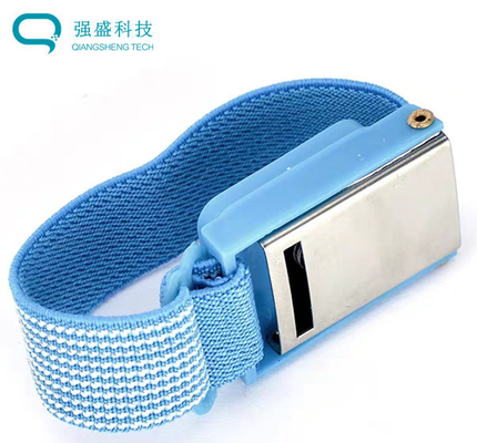 Blue Anti Static Wrist Strap Grounding Conductive Wire Electronics Factory