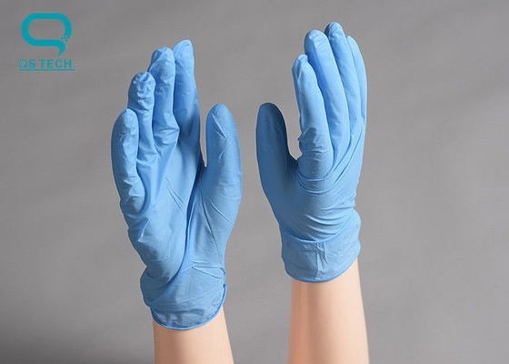 Blue  Disposable Clean Room Nitrile Gloves Class 100