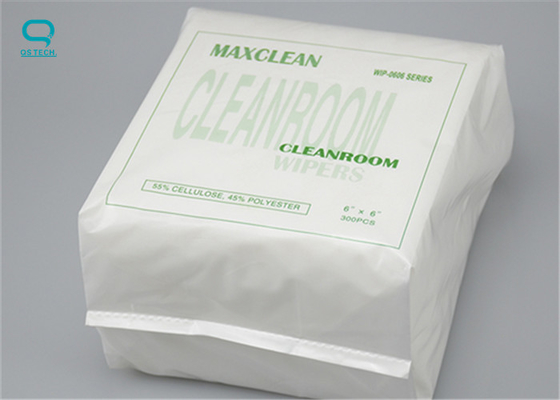 0609 White Clean Room Wipes 55% Cellulose & 45% Polyester 3000pcs/ctn