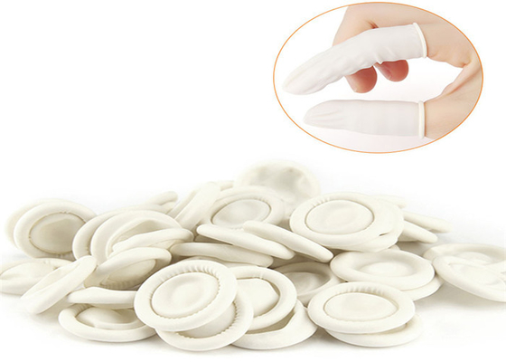 Dust Free Latex Finger Cots With Static Electricity Protection Compounds