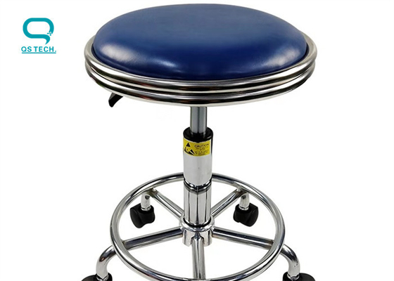 Ergonomic Esd Chairs Safe Lab Chairs With Wheels Use For Cleanroom PU Material