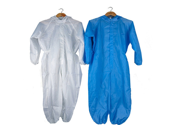 Anti Break Anti Static Workwear Clothing Polyester Filament With Conductive Fiber