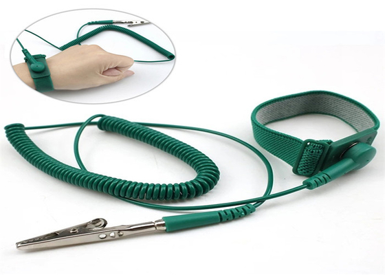 Anti Static Wrist Strap Grounding Conductive Wire For Electronics Factory