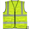 Reflective Safety Vest With Zipper Closure Heavy Duty Lime Color