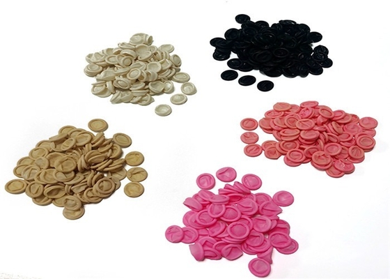 Pink Colored Cleanroom Finger Cots , Latex Free Finger Cots In Electronic Assembly