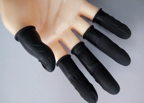 Electronics Factory  Anti static  Powder Free black color Finger Cots