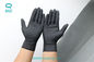 9 Inch Clean Room Anti Static Black Nitrile Gloves For Electronics EN420 EN388