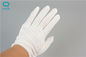 Soft Comfortable White Cotton Cleanroom Gloves For Electronics Assembly