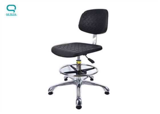 Black Blue PU Foam 300x350mm 40MM Ergonomic Lab Chairs